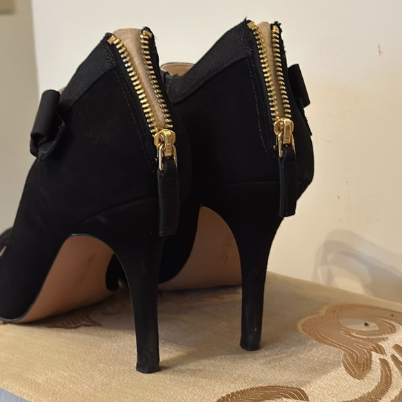 Elegant Nine West heels, size 8 1/2 8.5 - black with bow - Picture 9 of 10